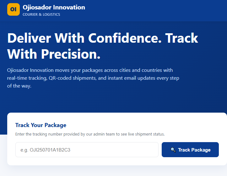 Ojiosador Innovation Courier — Enterprise Package Tracking System